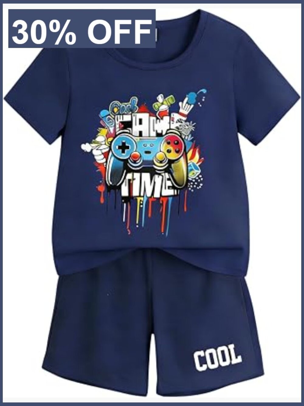 Tween Boys' 2-Piece Graphic T-Shirt & Shorts Set, Big Kid 7-14